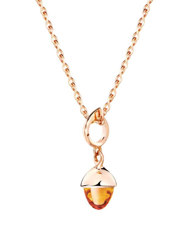 MIKADO Flamenco 18k Rose Gold Citrine Pendant